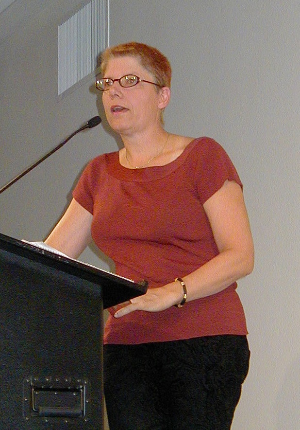 Bo Laurent speaking at a conference